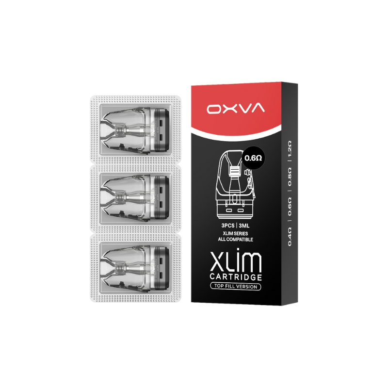 Pack de 3 Cartouches 3mL Xlim V3 Oxva - Intensité résistance : 0.6 ohm