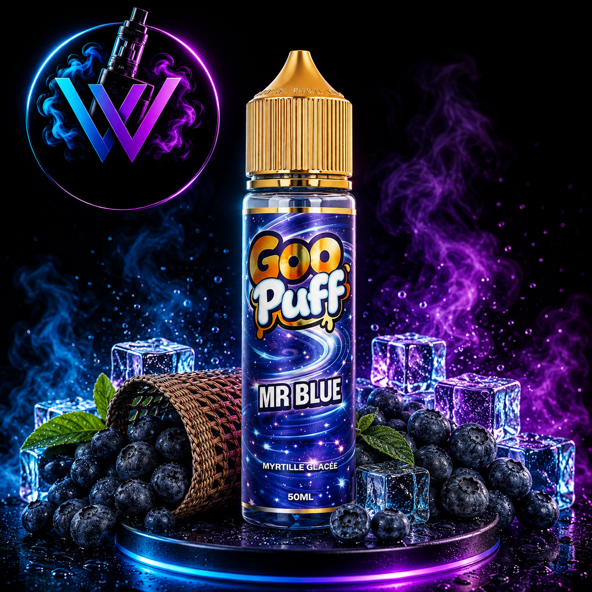 Mr Blue Goo Puff 50ml 00mg de nicotine