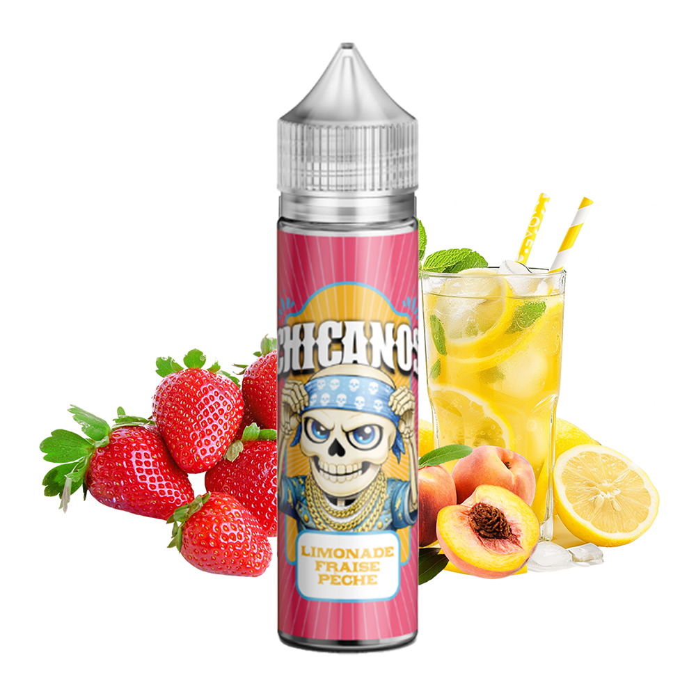 Limonade Fraise Peche Chicanos 50ml