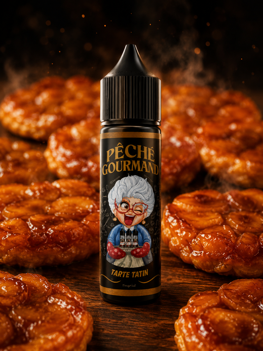 Tarte Tatin Peche Gourmand E.liquide 50ml 00mg de nicotine