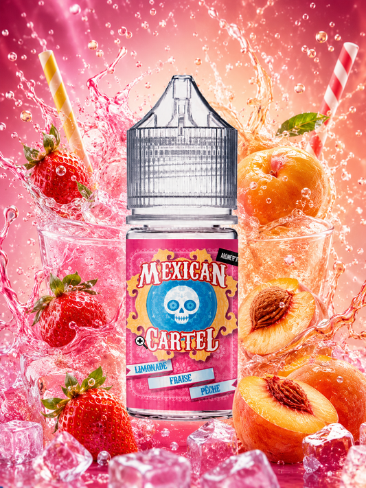 Limonade Fraise Peche Concentre Mexican Cartel 30ml