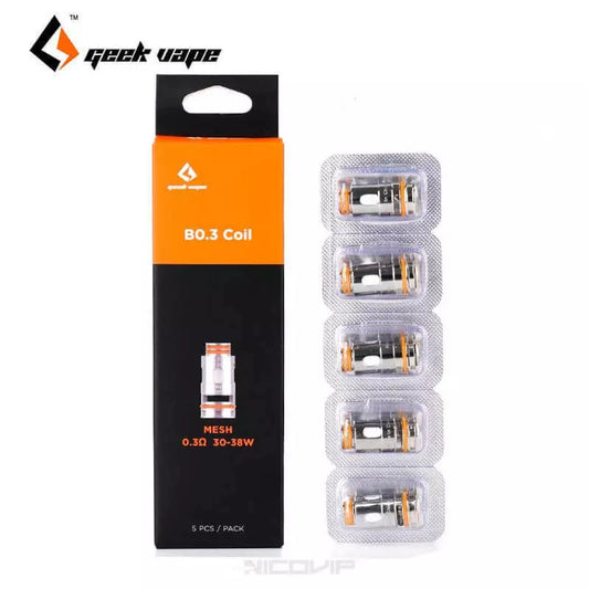 Pack de 5 Résistances B Boost GeekVape 0.3 ohm :30-38W