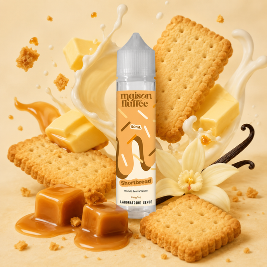 Shortbread Maison Fluffée Sense E.liquide  50mL 00mg de nicotine