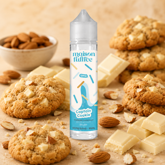 Captain Cookie Maison Fluffée Sense E.liquide 50mL 00mg de nicotine