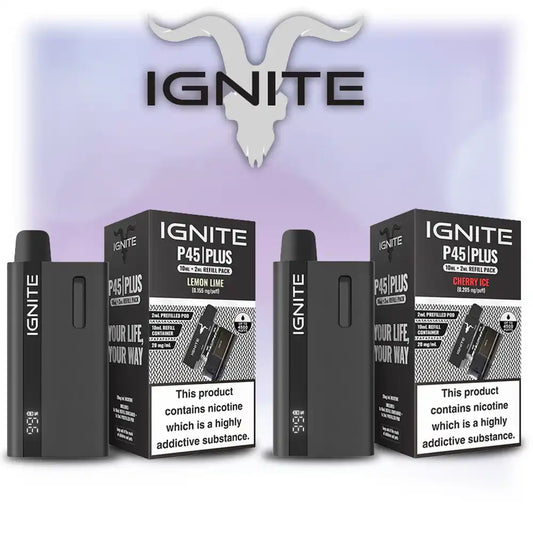 Kit P45 Plus 10K 10+2ml 20mg Ignite MYRTILLE FRAMBOISE