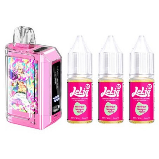 Kit Le Bar 45k Lost Vape pastèque manque pêche  (3x10ml 20mg