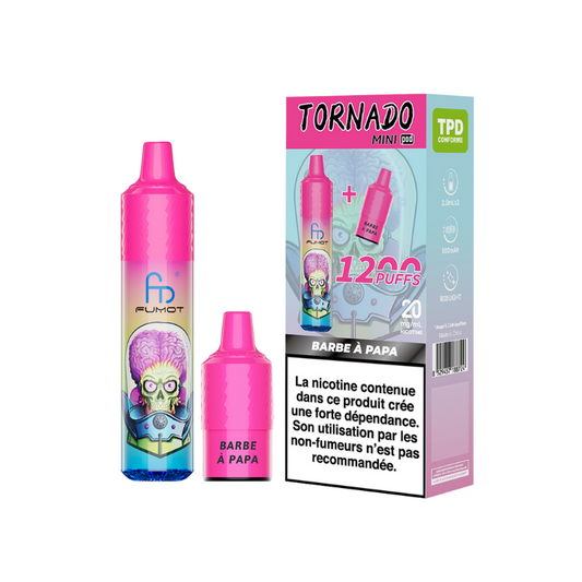 Kit Tornado Mini 1200 Puffs  BARBAPAPA