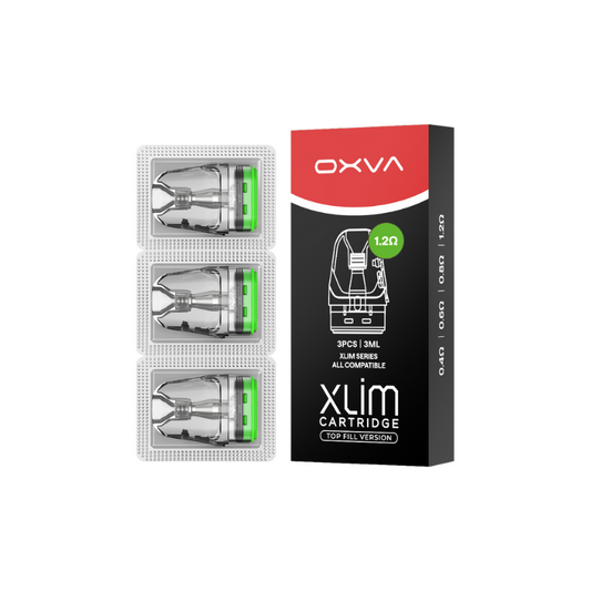 Pack de 3 Cartouches 3mL Xlim V3 Oxva - Intensité résistance : 1.2 ohm