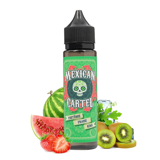 Pasteque Fraise Kiwi Mexican Cartel E.liquide 50ml 00mg de nicotine