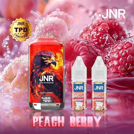 Kit Falcon X 28000 10ml Peach Berry (2x10ml 20mg) JNR
