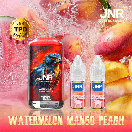 Kit Falcon X 28000 10ml water melon Mango Pêche (2x10ml 20mg) JNR