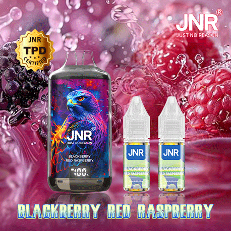 Kit Falcon X 28000 10ml  Blackberry Red Raspberry (2x10ml 20mg) JNR