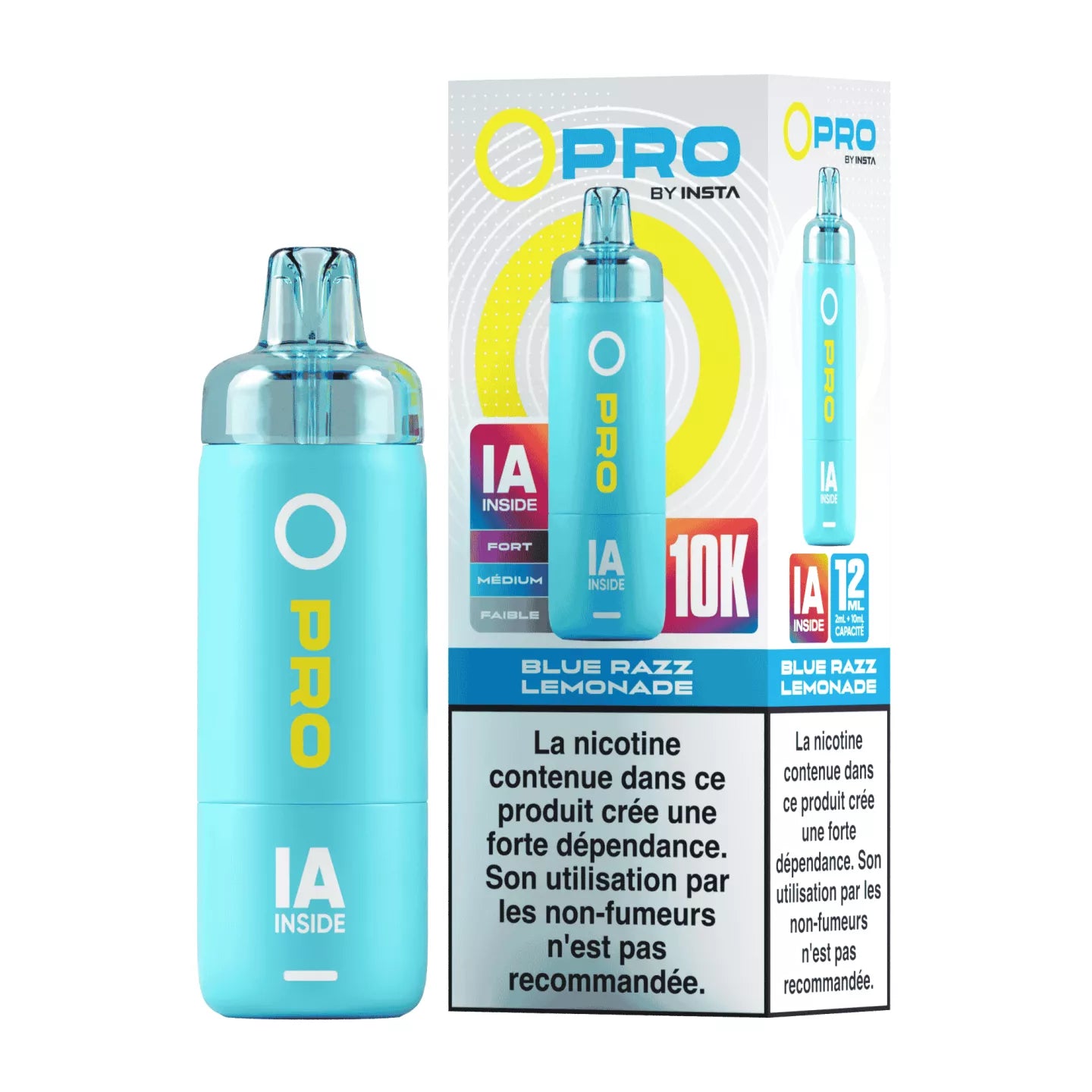 Kit opro ia 10000 10+2ml 20mg blue raze lemonade