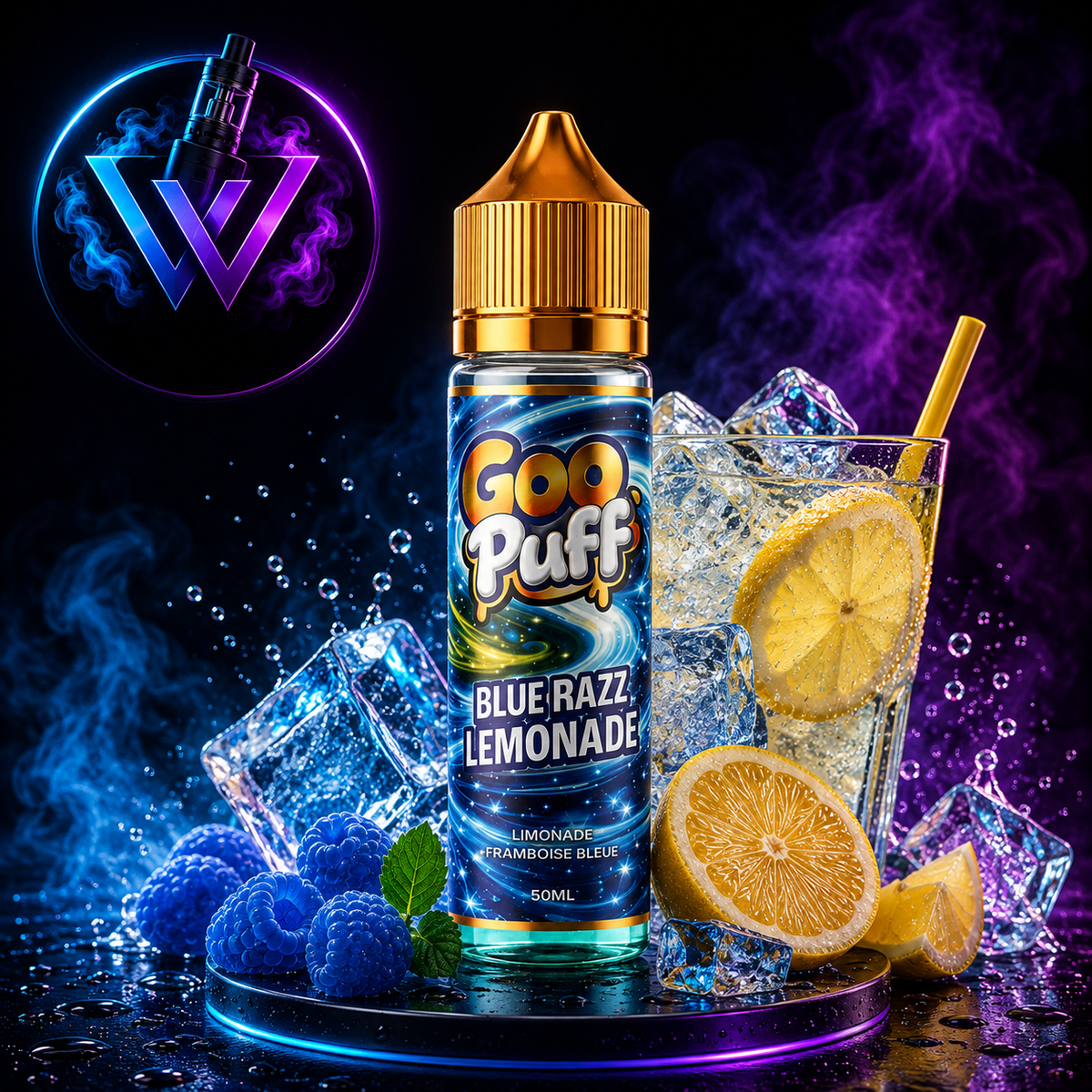Blue Razz Lemonade Goo Puff 50ml                                         00mg de nicotine