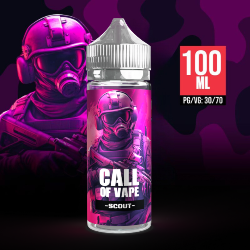 Scout Call Of Vape Cloud Vapor E.liquide 100ml 00mg de nicotine